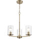 Verlana 3 Light 19 inch Modern Gold Chandelier Ceiling Light