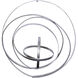 Arciform Brushed Silver Wall Art