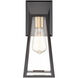 Lucian Wall Sconce Wall Light in Black and Brushed Brass