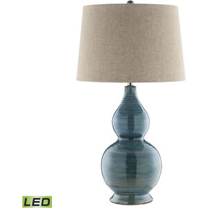Lara 31.75 inch 9.00 watt Blue Table Lamp Portable Light