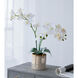 Stripe White Faux Orchid