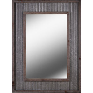 Westbend 40 X 30 inch Galvanized And Distressed Wood Wall Mirror