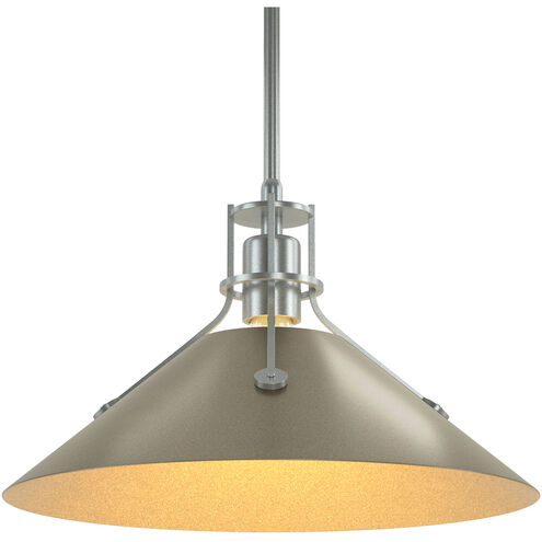 Henry 1 Light 14.4 inch Vintage Platinum and Soft Gold Mini Pendant Ceiling Light in Vintage Platinum/Soft Gold, Medium