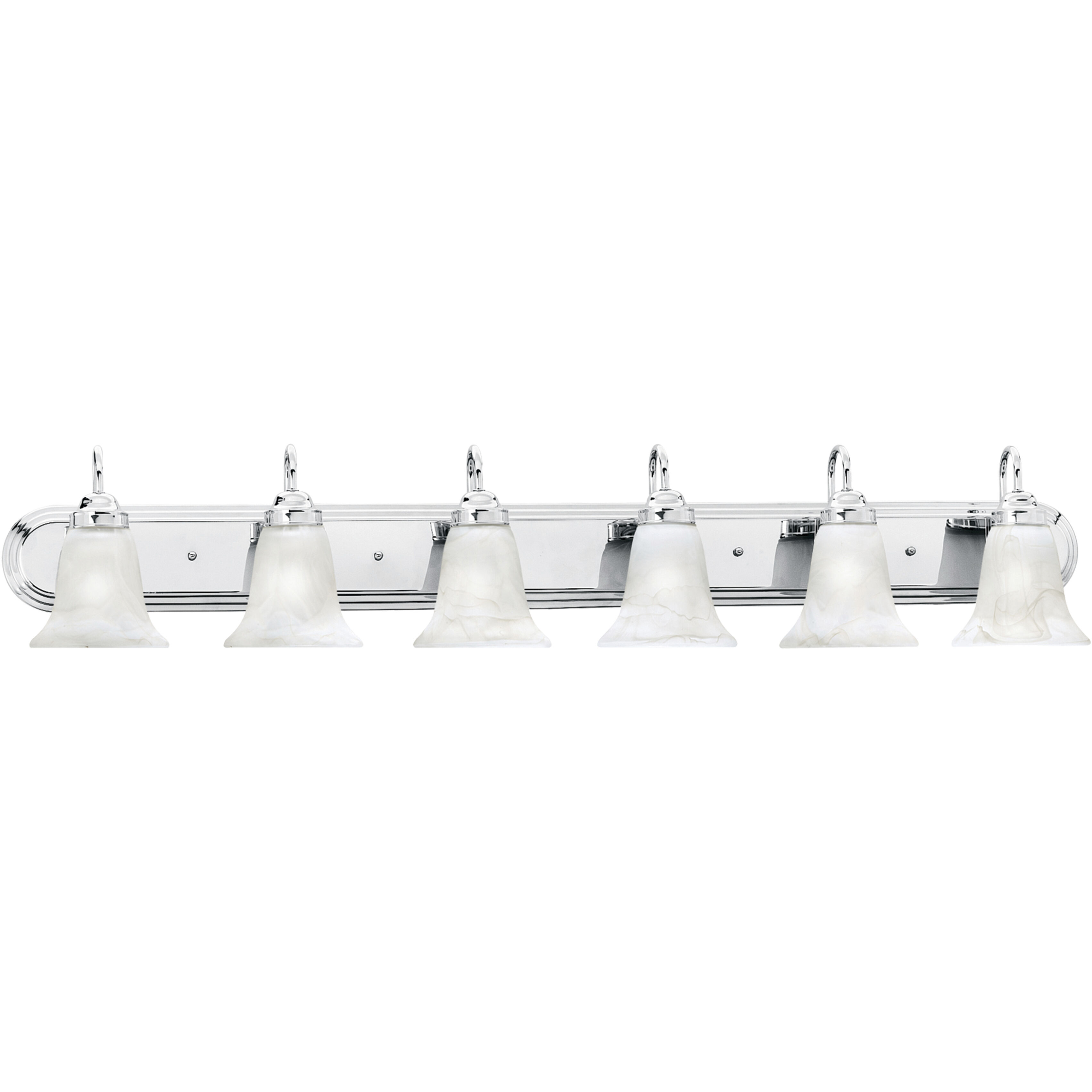 Homestead 6 Light 48 inch Chrome Vanity Light Wall Light