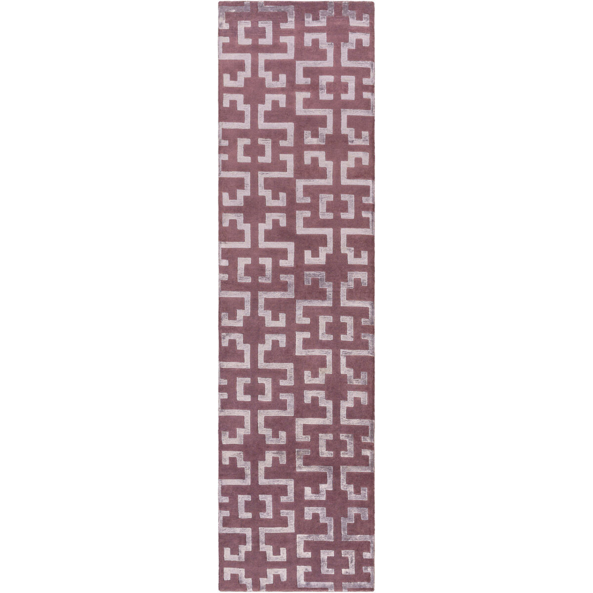Mugal 156 X 108 inch Eggplant, Lilac Rug