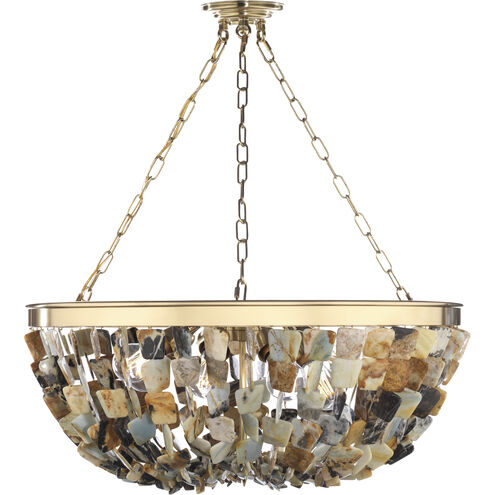 Flotsam 8 Light Brass Pendant Ceiling Light
