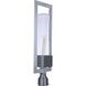 Perimeter 1 Light 25 inch Satin Aluminum Outdoor Post Mount