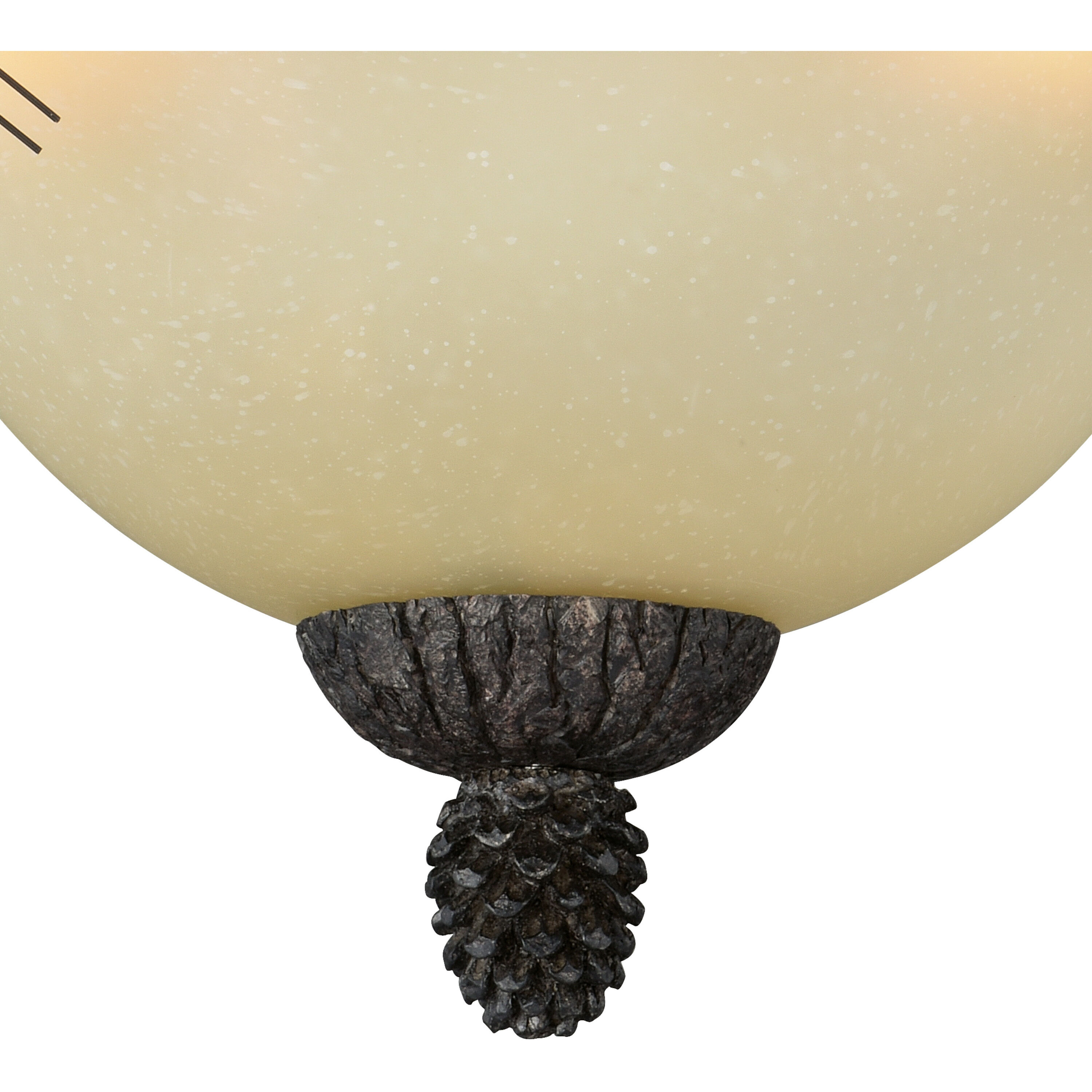 Sierra LED 18 inch Black Walnut Semi-Flush Mount Ceiling Light