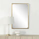 Sati 36 X 24 inch Burnished Brass Wall Mirror