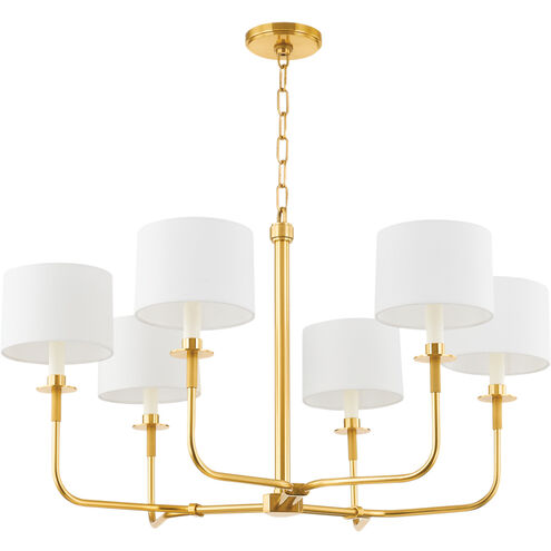Paramus 1 Light 36 inch Aged Brass Chandelier Ceiling Light