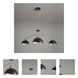 Luna Bella LED 43.5 inch Weathered Brass Chandelier Ceiling Light