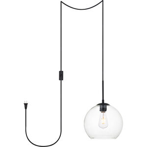 Baxter 1 Light 10 inch Black Pendant Ceiling Light