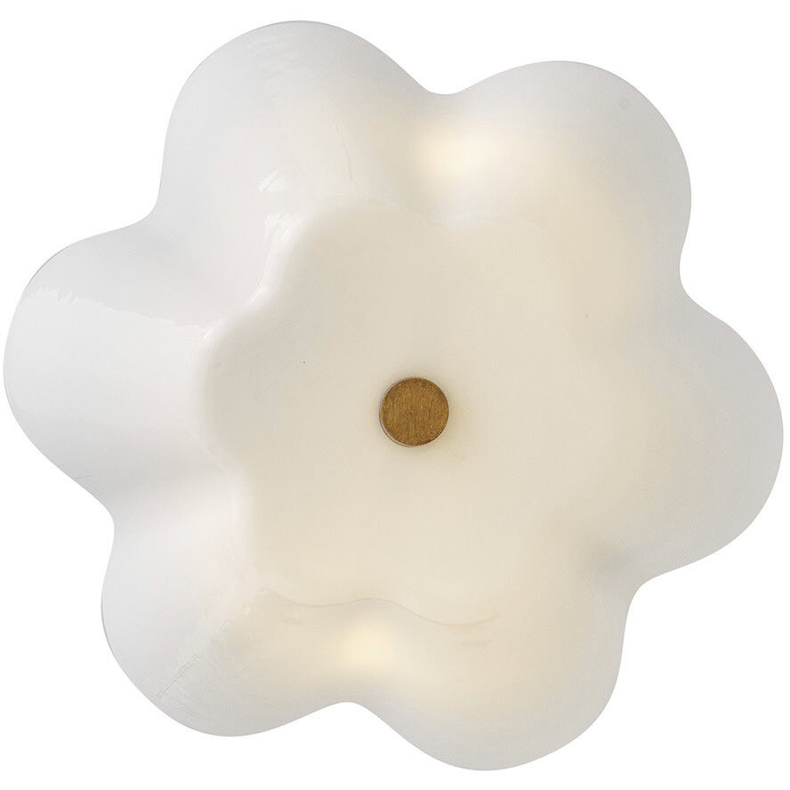 Honey 3 Light 15 inch Distressed Brass Semi-Flush Mount Ceiling Light, Medium