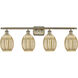 Ballston Preston 4 Light 36.25 inch Antique Brass Bath Vanity Light Wall Light in Mercury