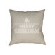 Merry Christmas Iii 20 X 20 inch Neutral and White Outdoor Throw Pillow