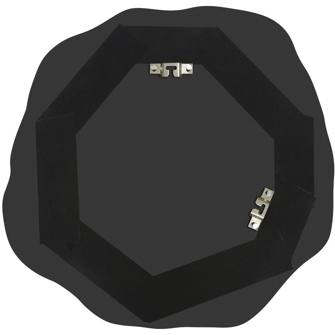 Evaton 19.3 X 19.1 inch Clear and Matte Off-White Wall Mirrors, Set of 3