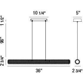 Sassi LED 3 inch Chrome Chandelier Ceiling Light, Small