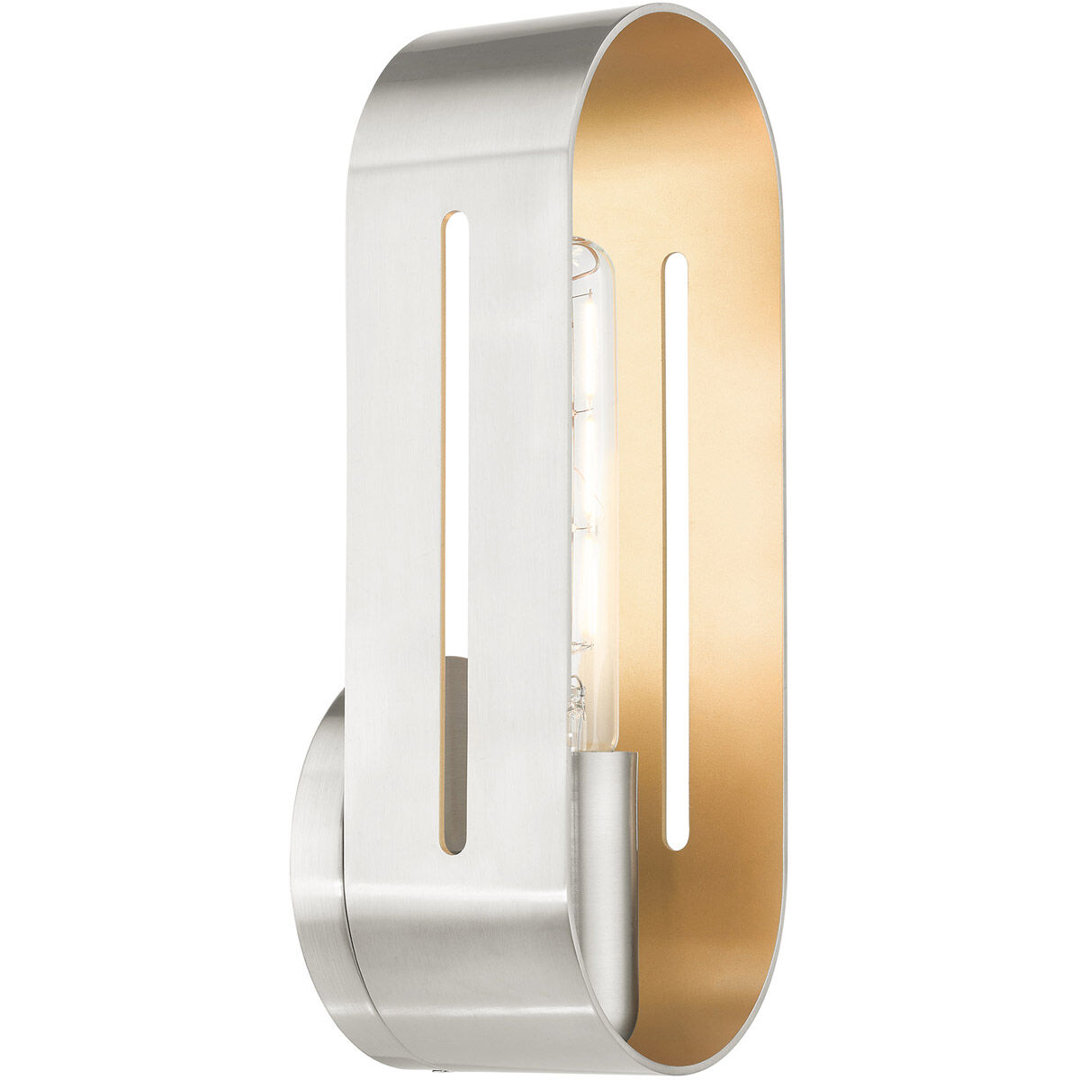 Ravena 1 Light 5 inch Brushed Nickel ADA Single Sconce Wall Light