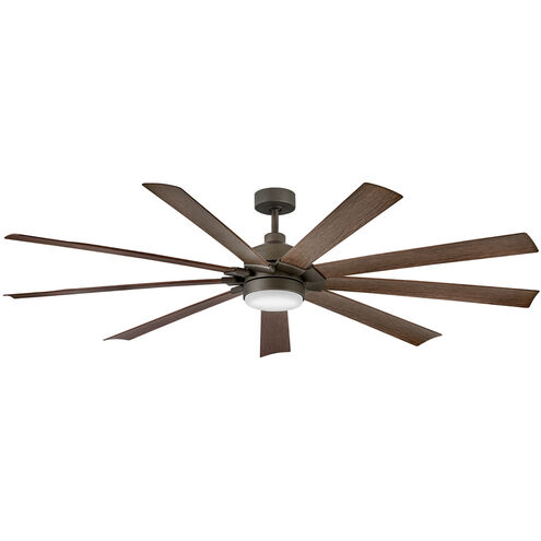 Turbine 80 inch Metallic Matte Bronze with Walnut Blades Fan