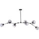 Canada 7 Light 18 inch Black Chandelier Ceiling Light