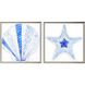 Naturals Collection Blue Framed Art