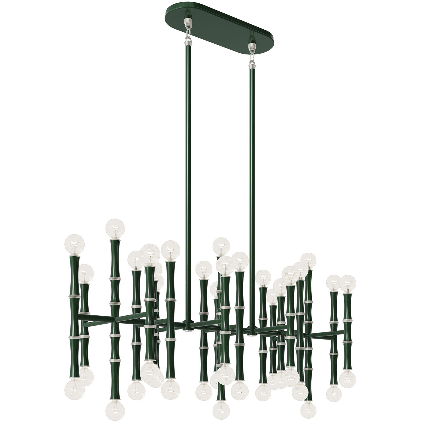 Kane LED 38.25 inch Jungle with Polished Nickel Pendant Ceiling Light