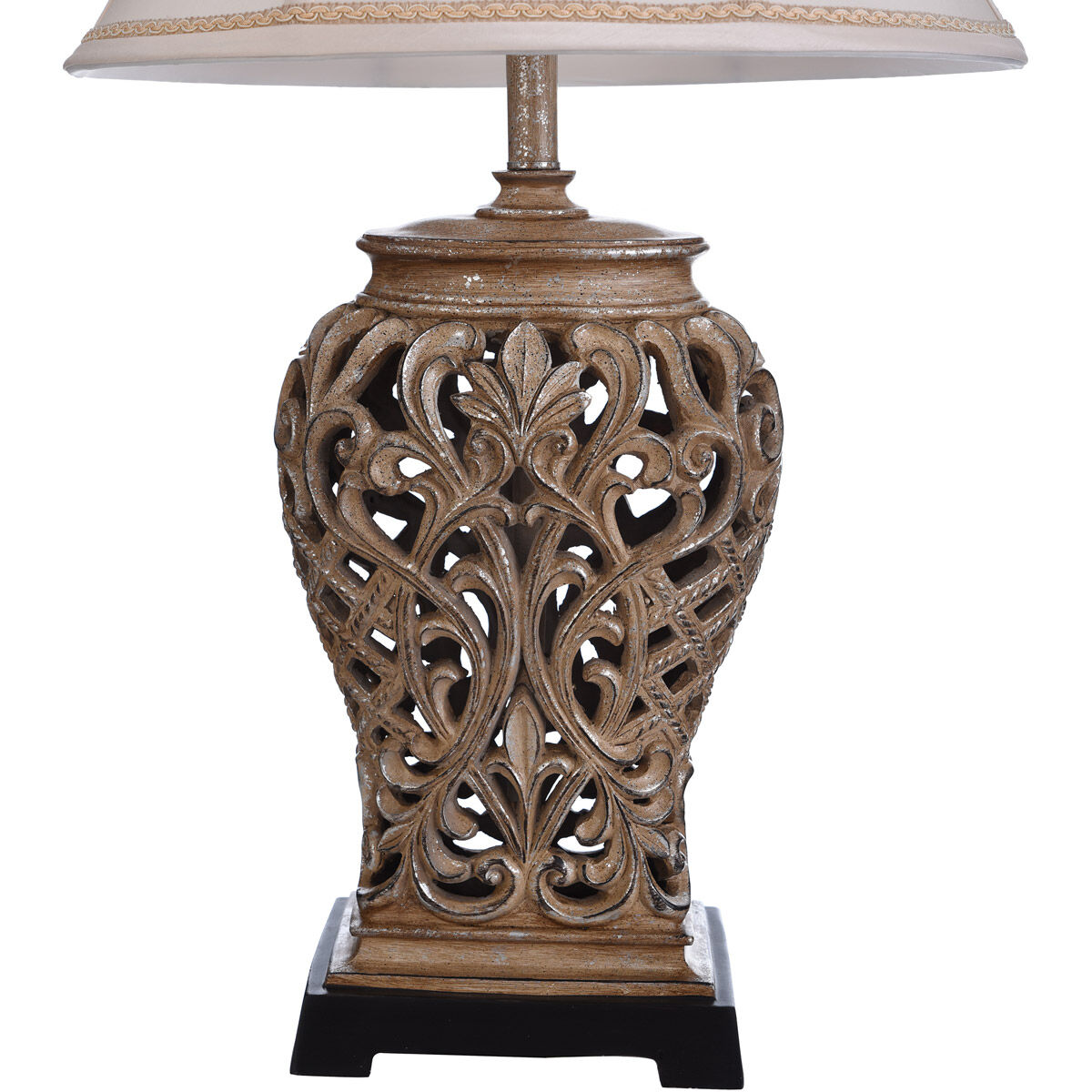 Cameron 33 inch 100.00 watt Tan, Silver Table Lamp Portable Light 