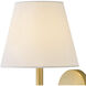 Bruna 1 Light 9 inch Lacquered Brass Bath Sconce Wall Light