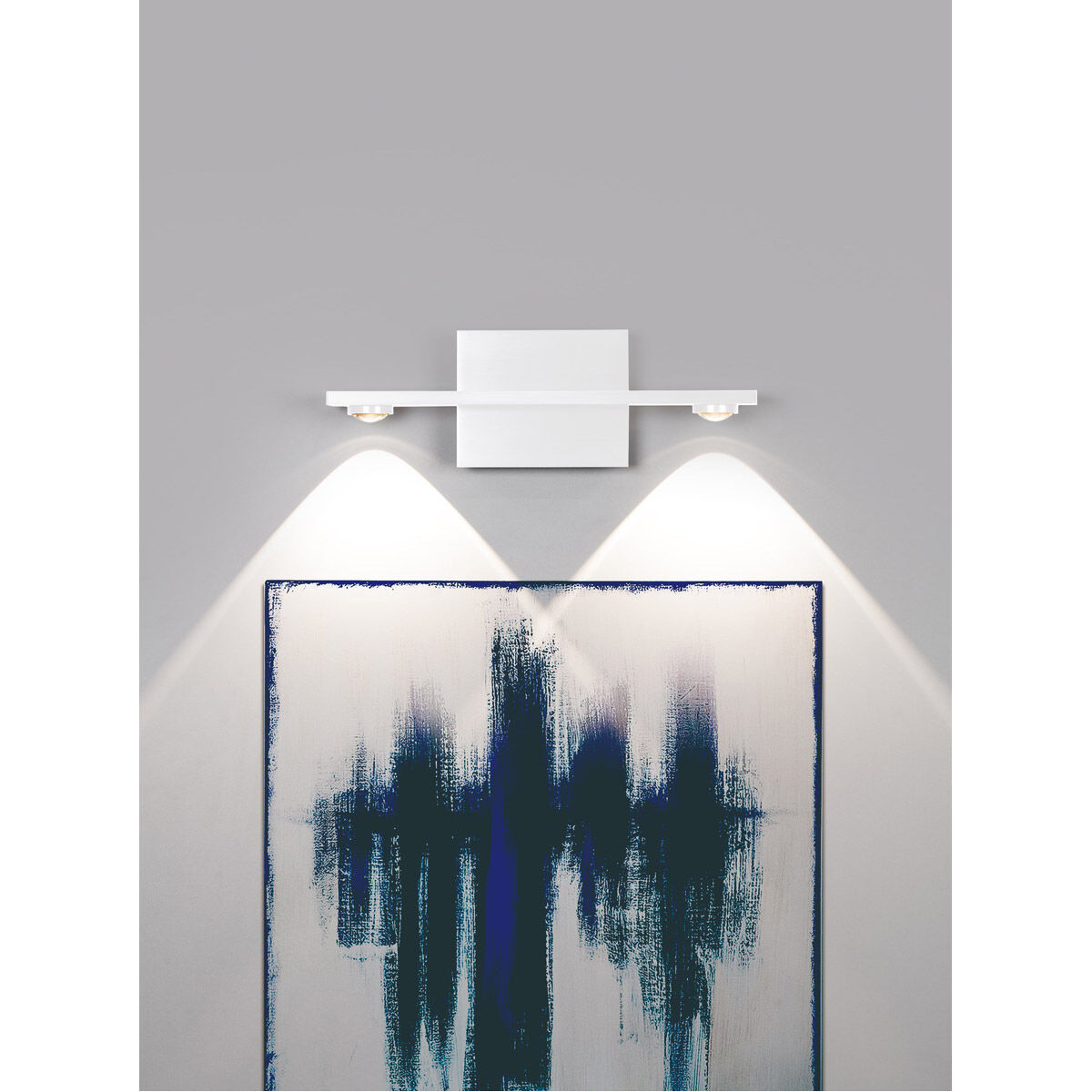 Aurora 2 Light Matte White Wall Sconce Wall Light
