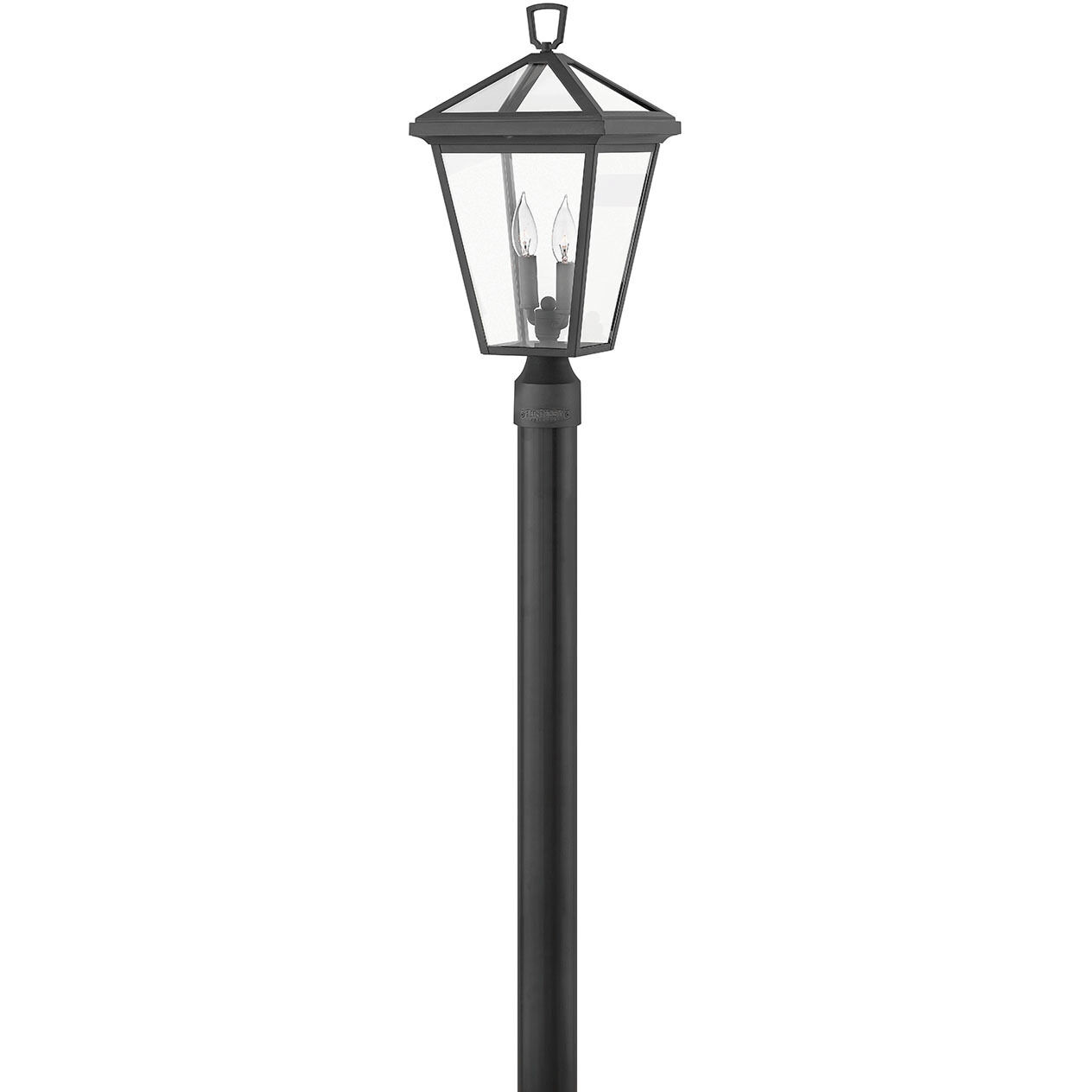 Estate Series Alford Place LED 20 inch Museum Black Outdoor Post Mount Lantern, Low Voltage