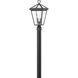 Estate Series Alford Place LED 20 inch Museum Black Outdoor Post Mount Lantern, Low Voltage