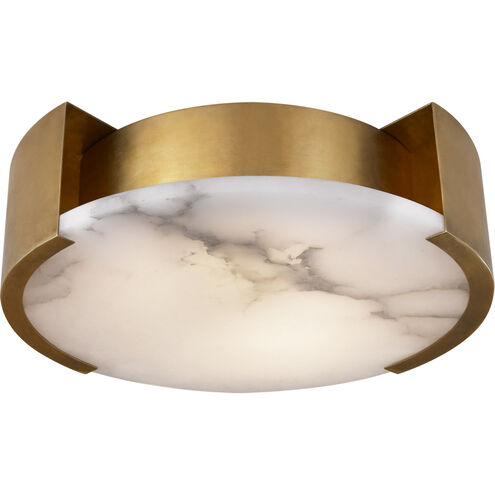 Kelly Wearstler Melange LED 14 inch Antique-Burnished Brass Flush Mount Ceiling Light, Small