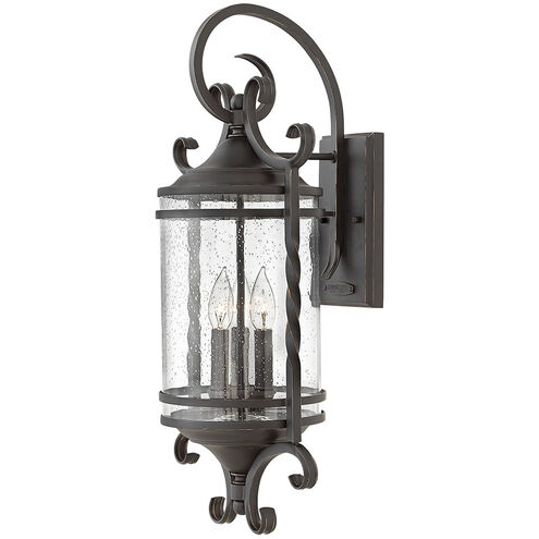 Casa LED 26 inch Olde Black Outdoor Wall Mount Lantern, Large