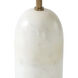Lozica 62.5 inch 100 watt Antique Brushed Brass and Honed White Floor Lamp Portable Light