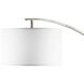 Plimpton 72 inch 100 watt Espresso and Brushed Nickel Arc Floor Lamp Portable Light