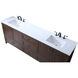 Soma 84 X 19 X 34 inch Expresso Vanity Sink Set