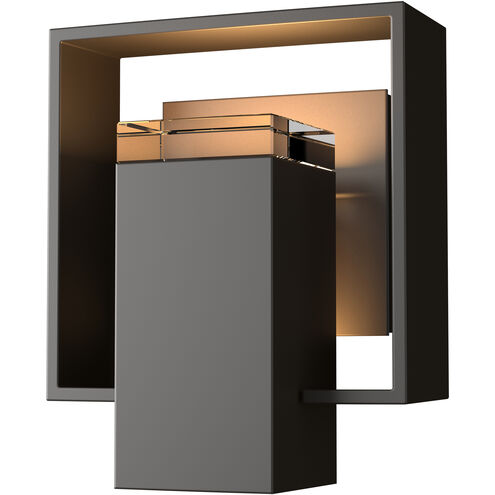 Shadow Box 1 Light 8.5 inch Coastal Oil Rubbed Bronze and Coastal Dark Smoke Outdoor Sconce in Coastal Oil Rubbed Bronze/Coastal Dark Smoke, Small
