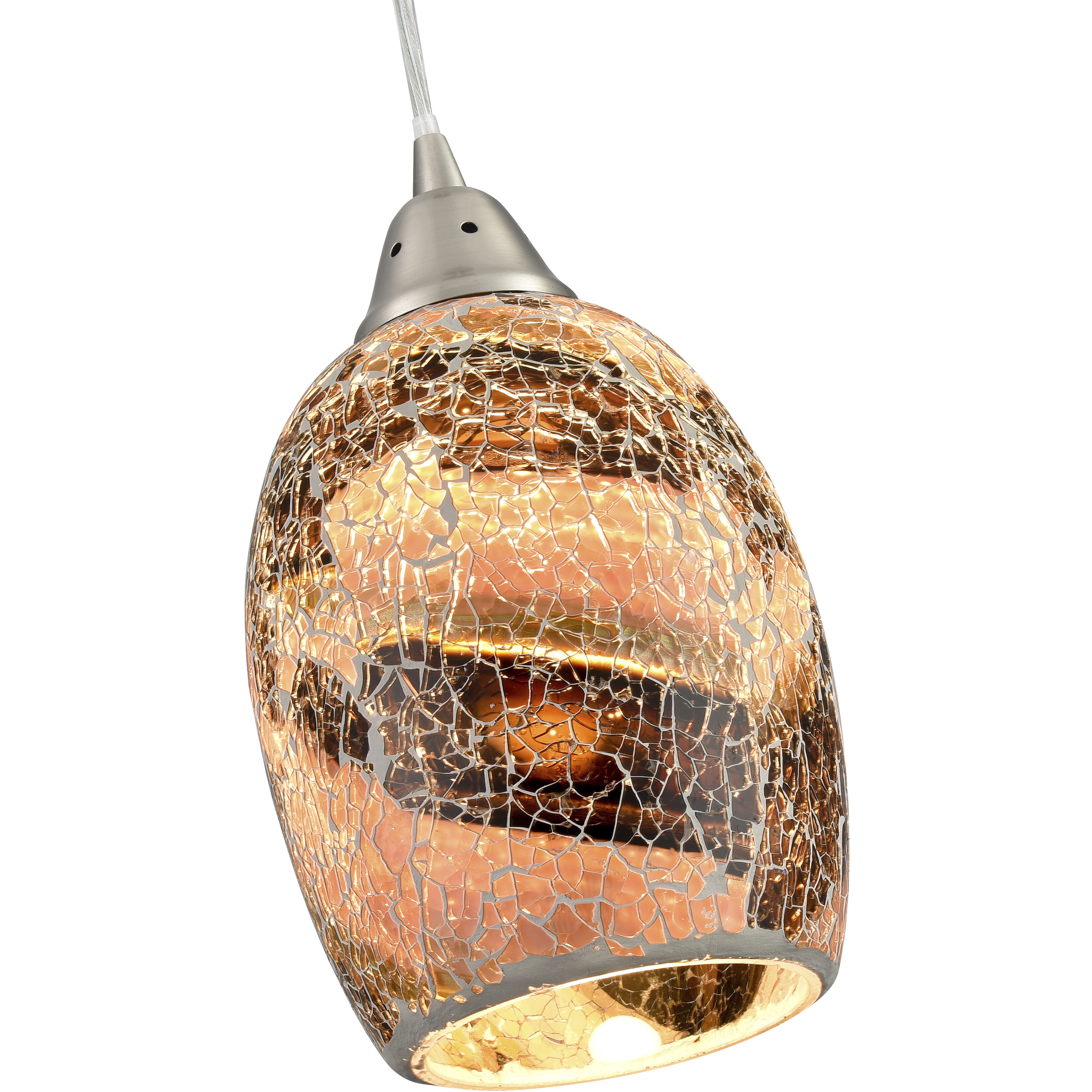 Avalon 1 Light 5 inch Satin Nickel Pendant Ceiling Light