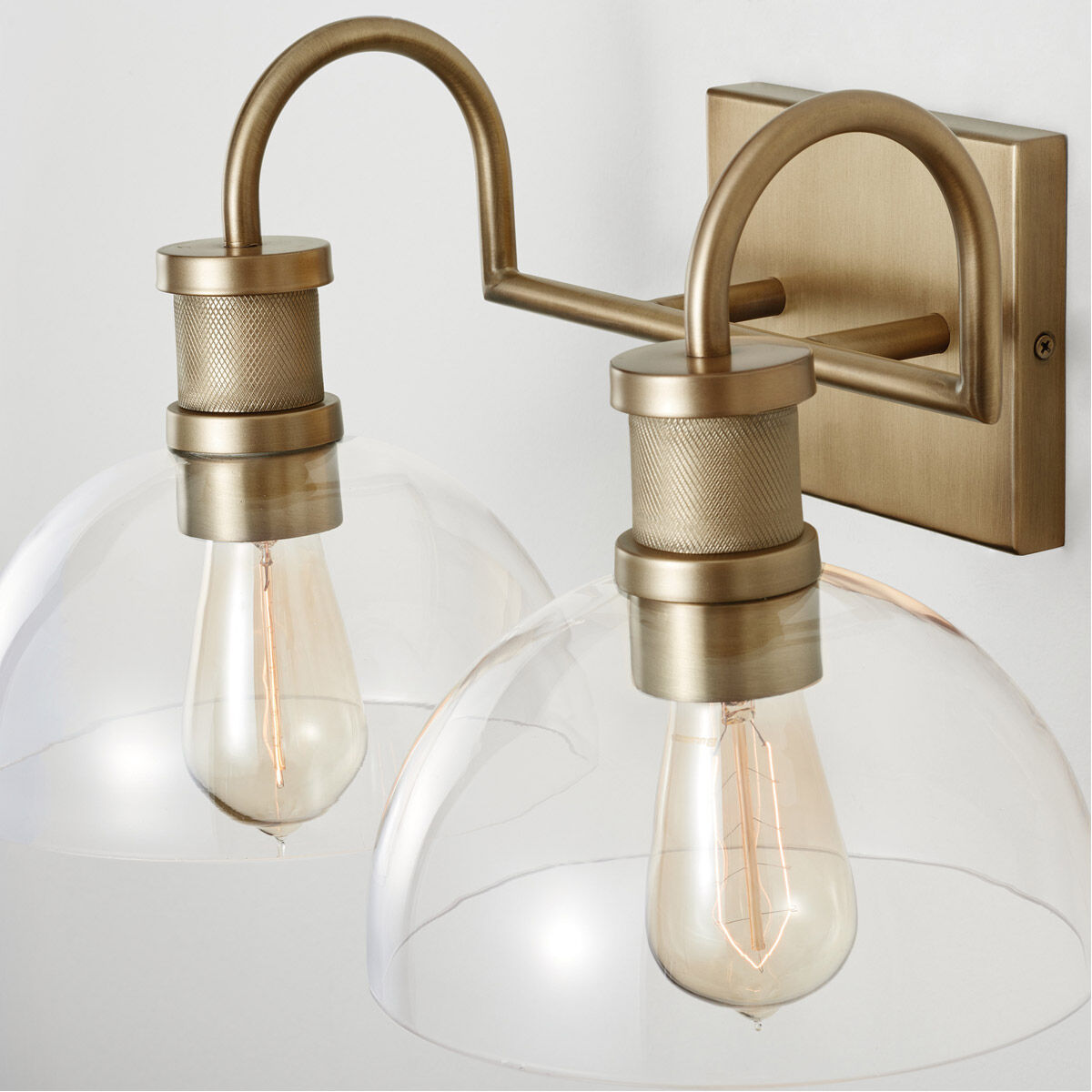 Cassidy 2 Light 17.5 inch Aged Brass Vanity Light Wall Light