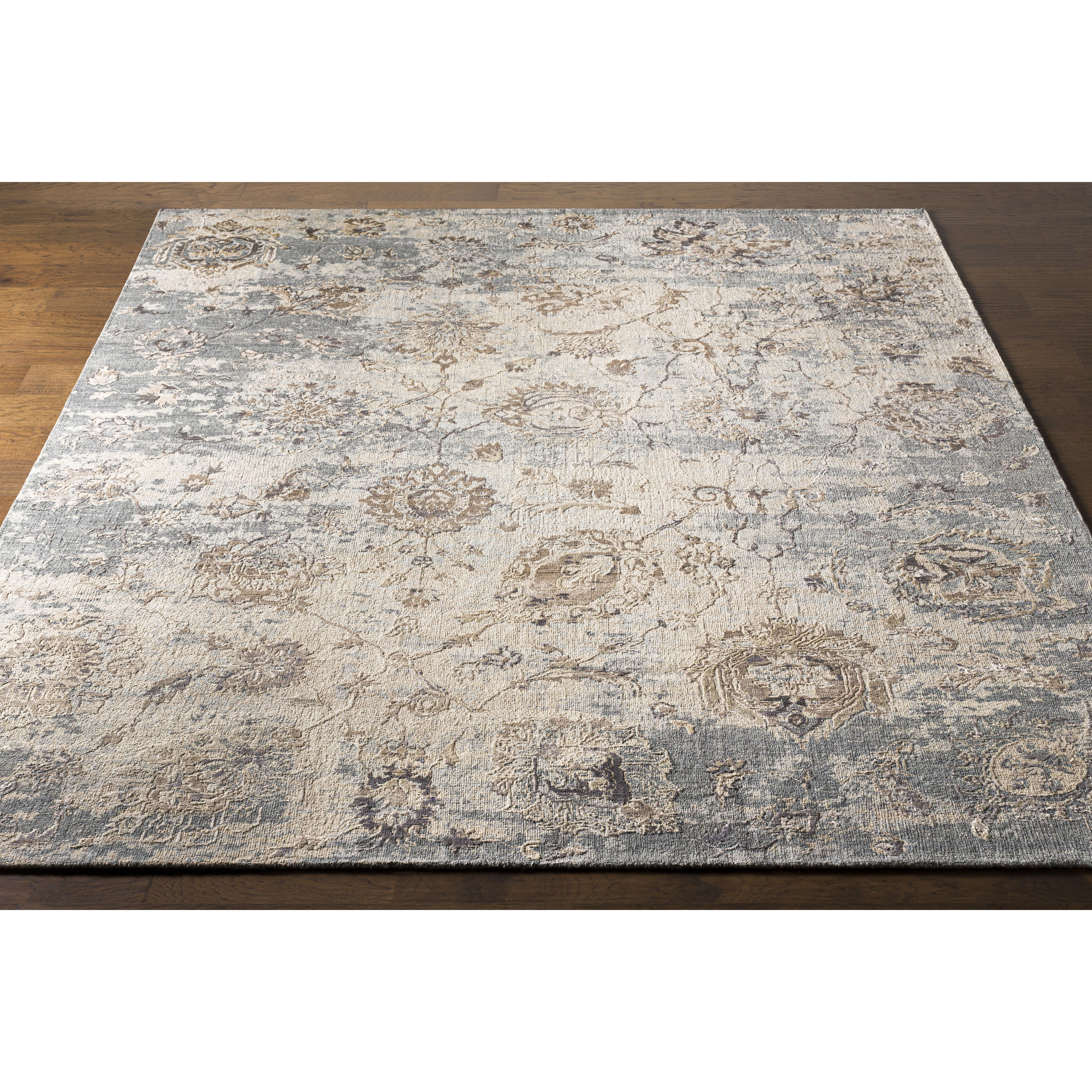 Sufi 120 X 96 inch Charcoal Rug in 8 x 10, Rectangle