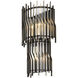 Park Row 3 Light 11 inch Matte Black and French Gold Wall Sconce Wall Light