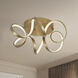 Synergy LED 20 inch Antique Brass Flush Mount Ceiling Light