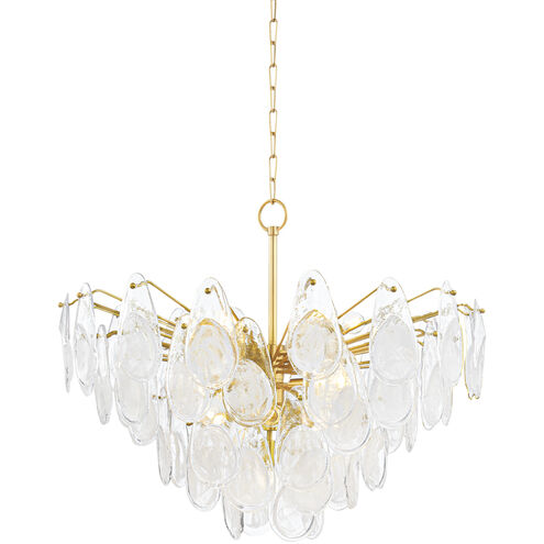 Darcia 15 Light 35.75 inch Aged Brass Chandelier Ceiling Light