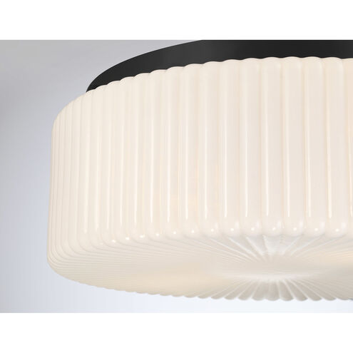 Edgemont 4 Light 20 inch Matte Black Flush Mount Ceiling Light