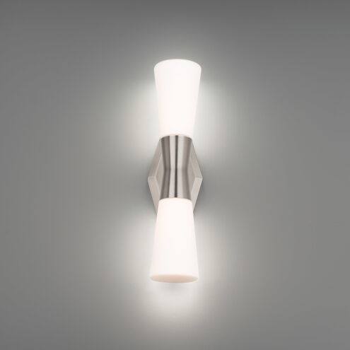 Locke LED 4.88 inch Brushed Nickel Bath Vanity & Wall Light, dweLED