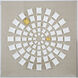 3-D Rectangles Forming Circle White/Beige/Gold Wall Decor