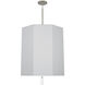 Kate 6 Light 22 inch Polished Nickel Pendant Ceiling Light in Pearl Gray