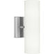 Drew & Jonathan Capalino 2 Light 5 inch Brushed Steel Sconce Wall Light
