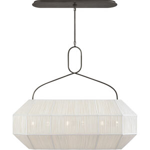 Kelly Wearstler Forza 6 Light 40 inch Bronze Linear Lantern Pendant Ceiling Light, Medium
