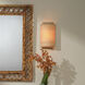 Riley LED 8 inch Antique Brass Wall Sconce Wall Light in Natural Raffia, Inline